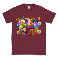 Burgundy LGBTQ+ Pride Coffee Cups Classic Tee - BundleAndBundleShop