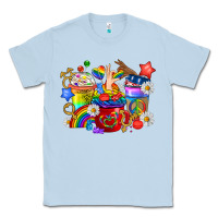 Dusty Blue LGBTQ+ Pride Coffee Cups Classic Tee - BundleAndBundleShop