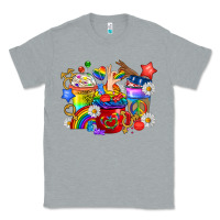 Heather Grey LGBTQ+ Pride Coffee Cups Classic Tee - BundleAndBundleShop