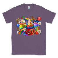 Lavender LGBTQ+ Pride Coffee Cups Classic Tee - BundleAndBundleShop