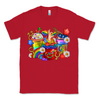 Red LGBTQ+ Pride Coffee Cups Classic Tee - BundleAndBundleShop