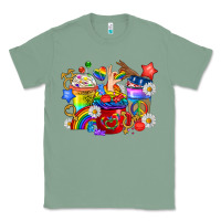 Sage LGBTQ+ Pride Coffee Cups Classic Tee - BundleAndBundleShop
