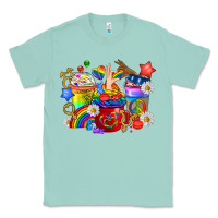 Seafoam LGBTQ+ Pride Coffee Cups Classic Tee - BundleAndBundleShop