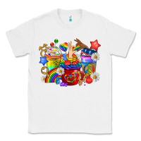 White LGBTQ+ Pride Coffee Cups Classic Tee - BundleAndBundleShop