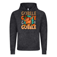 Vintage Black Gobble Gobble Gobble Vintage Hoodie - MaliasSmallBusiness