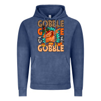 Vintage Denim Gobble Gobble Gobble Vintage Hoodie - MaliasSmallBusiness