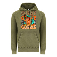 Vintage Olive Gobble Gobble Gobble Vintage Hoodie - MaliasSmallBusiness