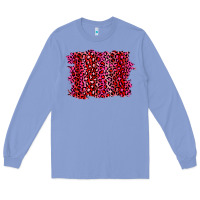 Colony Blue pink leopard background Long Sleeve Tee - RanaPortraitStore