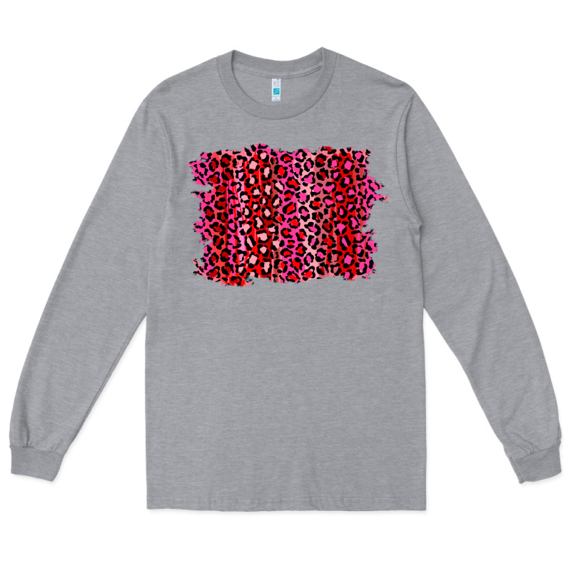 Pink Leopard Background Long Sleeve Tee by RanaPortraitStore | Teevron