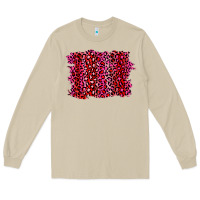 Mushroom pink leopard background Long Sleeve Tee - RanaPortraitStore