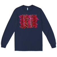 Navy pink leopard background Long Sleeve Tee - RanaPortraitStore