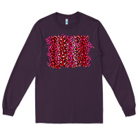 Plum pink leopard background Long Sleeve Tee - RanaPortraitStore