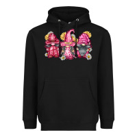 Black breast cancer gnomes Heavyweight Hoodie - FaDigitalArtStudio