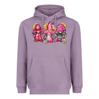 Lavender breast cancer gnomes Heavyweight Hoodie - FaDigitalArtStudio