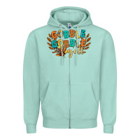 Seafoam gobble gobble yall Zipper Hoodie - CowGirlArtShop