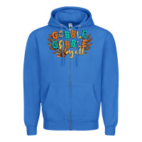 True Royal gobble gobble yall Zipper Hoodie - CowGirlArtShop