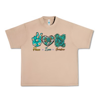 Burro Peace Love Gemstone Urban Heavy Tee - BundleAndBundleShop