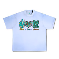 Grape Ice Peace Love Gemstone Urban Heavy Tee - BundleAndBundleShop