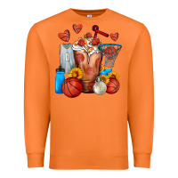 Carrot Basketball Sunflower Frappe Premium Sweatshirt - FaDigitalArtStudio