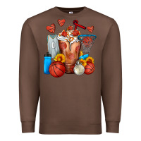 Chestnut Basketball Sunflower Frappe Premium Sweatshirt - FaDigitalArtStudio