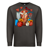 Smoke Basketball Sunflower Frappe Premium Sweatshirt - FaDigitalArtStudio