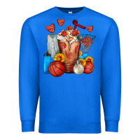 True Royal Basketball Sunflower Frappe Premium Sweatshirt - FaDigitalArtStudio