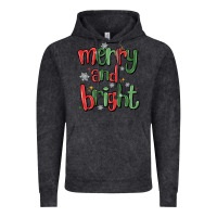 Vintage Black merry and bright Vintage Hoodie - MaliasSmallBusiness
