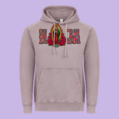 Hija Lady Of Guadalupe Vintage Hoodie Designed By Jasminsmagicworld
