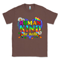 Chestnut LGBTQ Pride Human Kind Be Both Classic Tee - BundleAndBundleShop