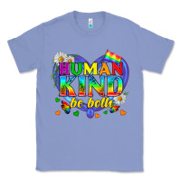 Colony Blue LGBTQ Pride Human Kind Be Both Classic Tee - BundleAndBundleShop
