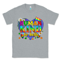 Heather Grey LGBTQ Pride Human Kind Be Both Classic Tee - BundleAndBundleShop