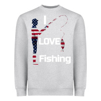 Heather Grey I love fishing Heavyweight Sweatshirt - Bettercallsaul