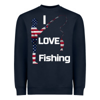 Navy I love fishing Heavyweight Sweatshirt - Bettercallsaul
