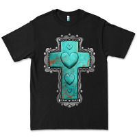 Black turquoise gemstone cross Premium Tee - Jasminsmagicworld