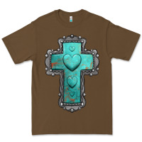 Cacao turquoise gemstone cross Premium Tee - Jasminsmagicworld