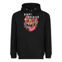 Black Heart breaker Valentine's Day Heavyweight Hoodie - FaDigitalArtStudio