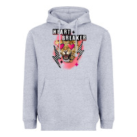 Heather Grey Heart breaker Valentine's Day Heavyweight Hoodie - FaDigitalArtStudio