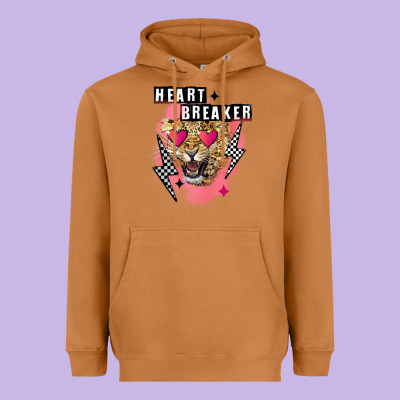 Heart Breaker Valentine's Day Heavyweight Hoodie Designed By Fadigitalartstudio