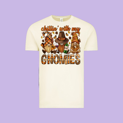 Chilling With My Gnomies Bbs Vintage Tee Designed By Bundleandbundleshop