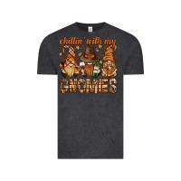 Vintage Black chilling with my gnomies bbs Vintage Tee - BundleAndBundleShop
