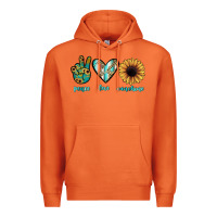 Carrot peace love sunshine Premium Hoodie - JahusDesignShop