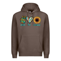 Coffee peace love sunshine Premium Hoodie - JahusDesignShop