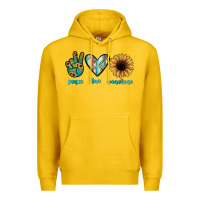 Lemon peace love sunshine Premium Hoodie - JahusDesignShop