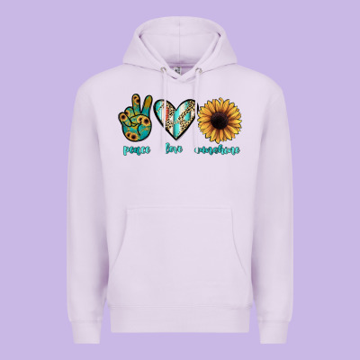 Peace Love Sunshine Premium Hoodie Designed By Jahusdesignshop