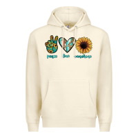 Sandshell peace love sunshine Premium Hoodie - JahusDesignShop