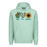Seafoam peace love sunshine Premium Hoodie - JahusDesignShop