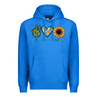 True Royal peace love sunshine Premium Hoodie - JahusDesignShop