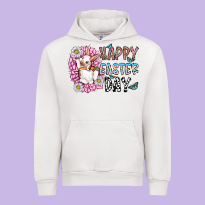 Happy Easter Day Urban Hoodie Designed By Cowhidedigitalart