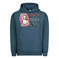 Pigment Midnight Navy happy easter day Urban Hoodie - CowhideDigitalArt