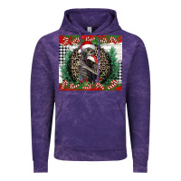 Cloud Purple Merry Christmas skeleton Vintage Hoodie - NancyCooperArtShop